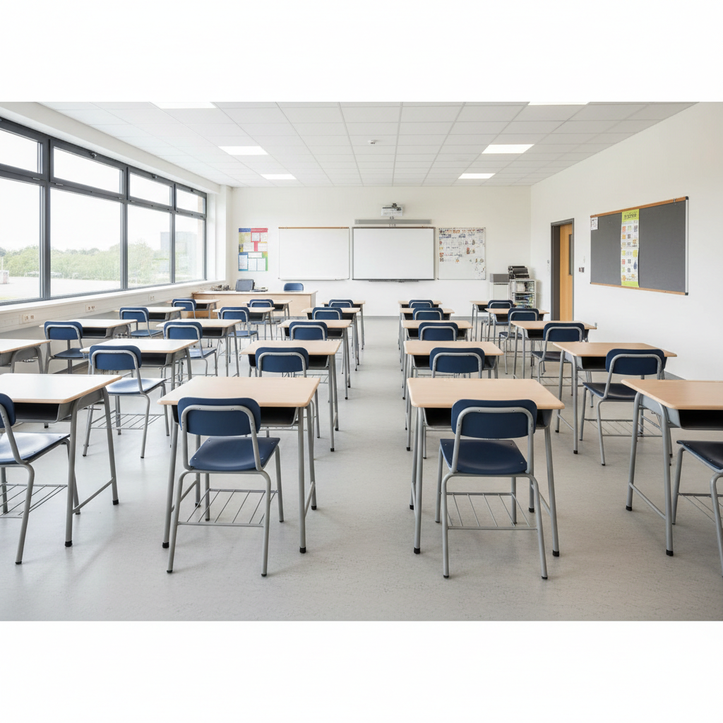 MOE compliant school furniture classroom setup in Singapore