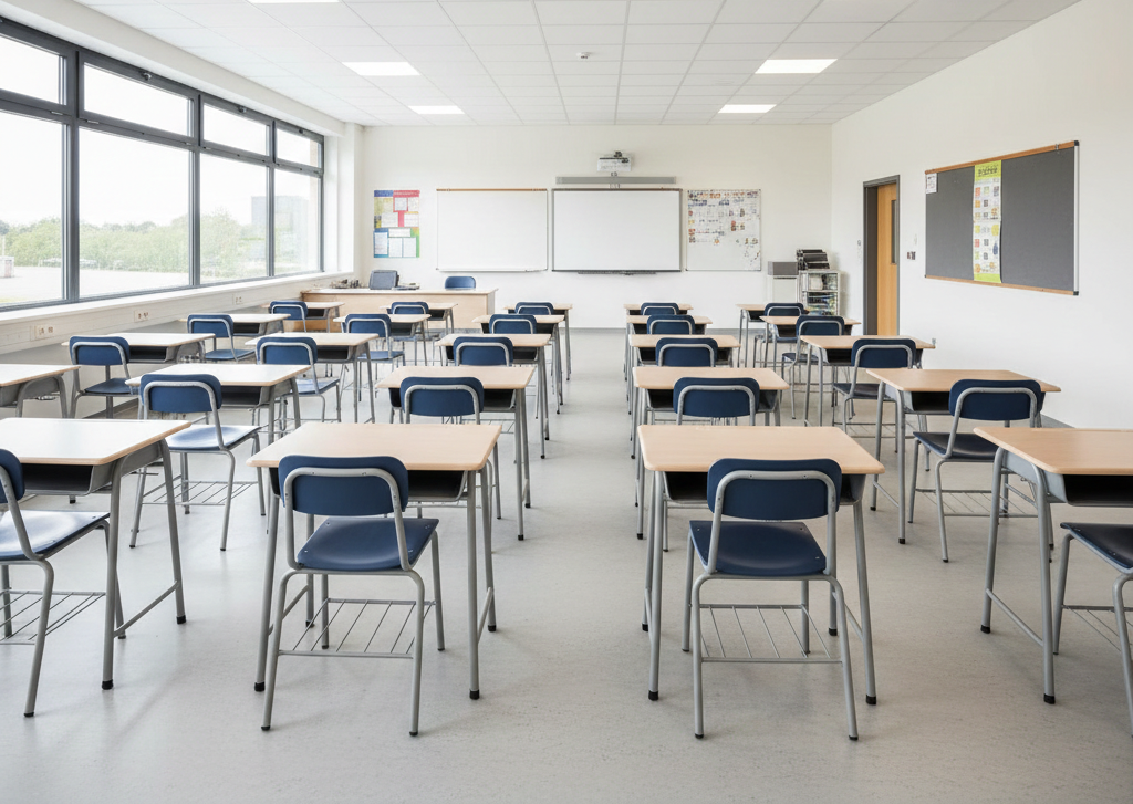 MOE compliant school furniture classroom setup in Singapore