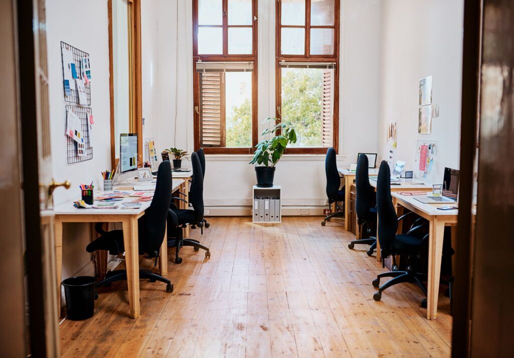Modular office furniture layout for maximising a small office space in Singapore